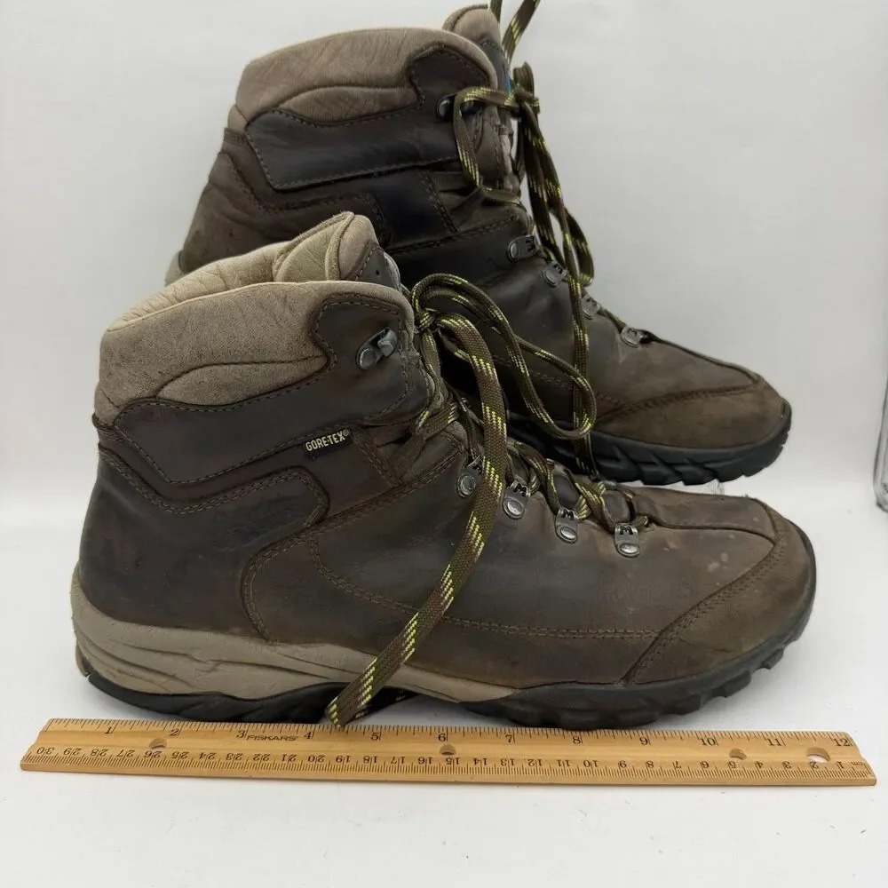 Meindl Pfledge II GTX Gore-Tex Leather Hiking Boots Mens 11.5 D Brown Made Italy